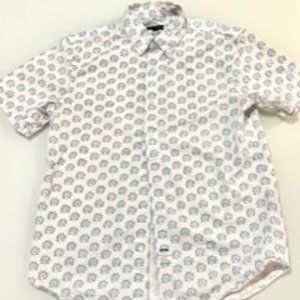 Club Monaco short sleeve button down shirt